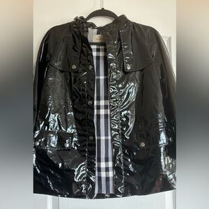 Burberry hooded rain jacket girls size 10y